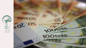 Viele Euro-Scheine liegen dicht bei- und übereinander.